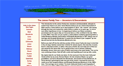 Desktop Screenshot of jamesgenealogy.sfsarge.com